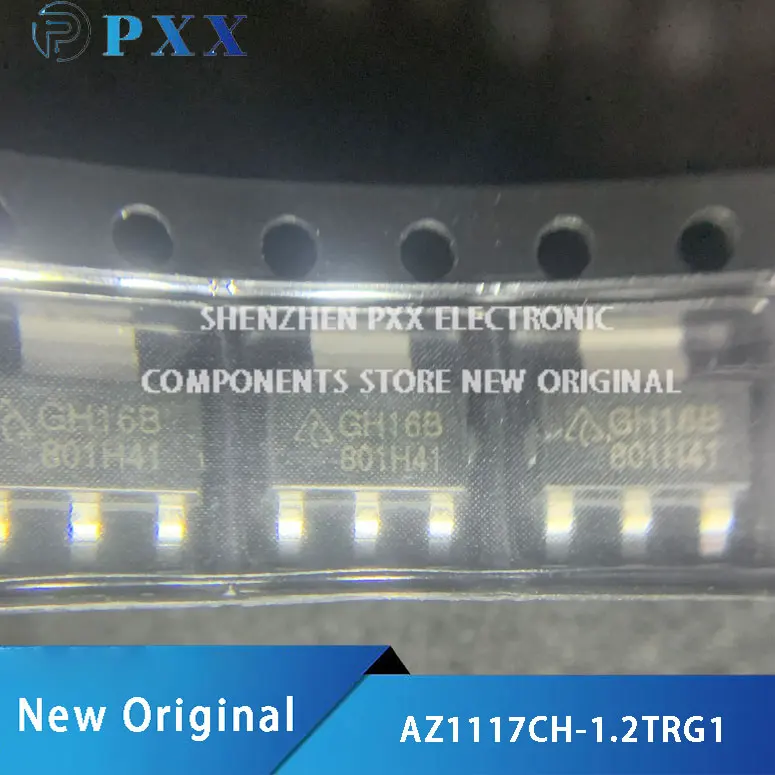 10Pcs New Original AZ1117CH-1.2TRG1 AZ1117C 1.2V 1A Low Dropout Linear Regulator IC SOT-223-3