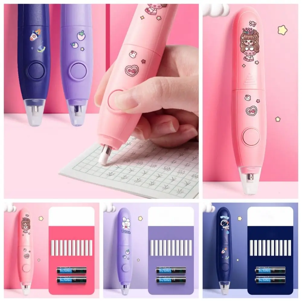 Less Rubber Debris Electric Eraser with Refills Core Replacement Labor-saving Pencil Wiping Eraser‘ Leave No Mark Traceless