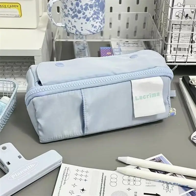 Multi‑Compartment Large Capacity Pencil Bag Multi‑Functional Zipper Stationery Pen Pouch Student Organizer For School Office