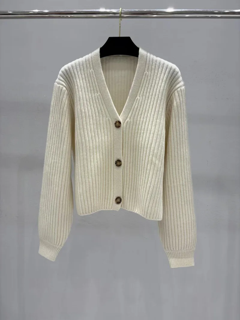 2026Autumn/Winter Women's V-Neck Cashmere Cardigan