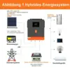 POWMR 6200W 48V 하이브리드 태양광 인버터 및 MPPT 120A 태양광 충전 컨트롤러가 포함된 4200W 24V 오프 그리드 순수 사인파 인버터 2