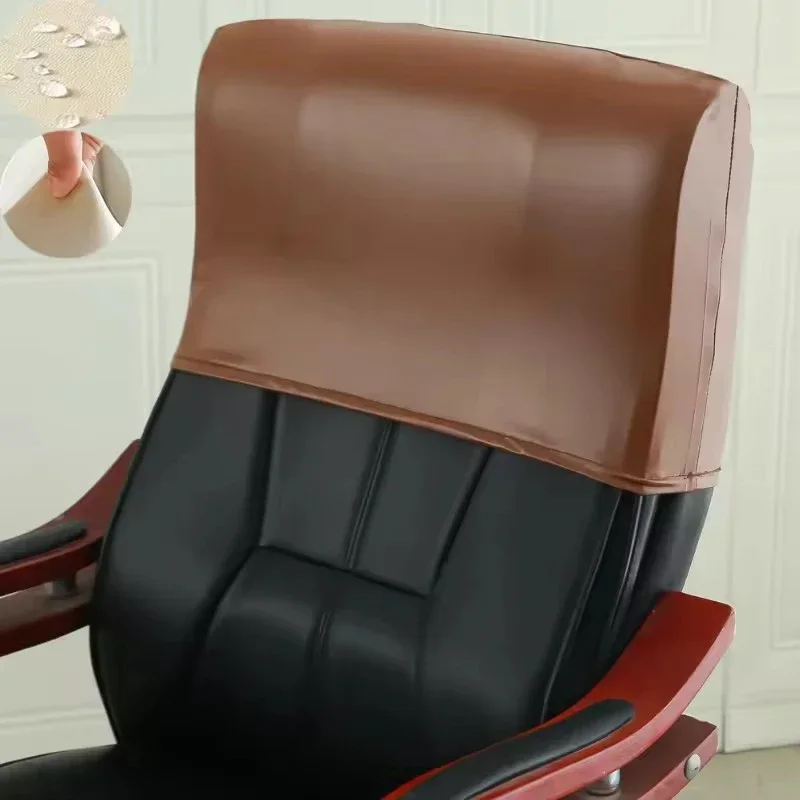 غطاء مسند رأس مرن عالمي للألعاب وكراسي المكتب وواقي وسادة مقاوم للغبار وملحق بديل من القماش القابل للتمدد #4