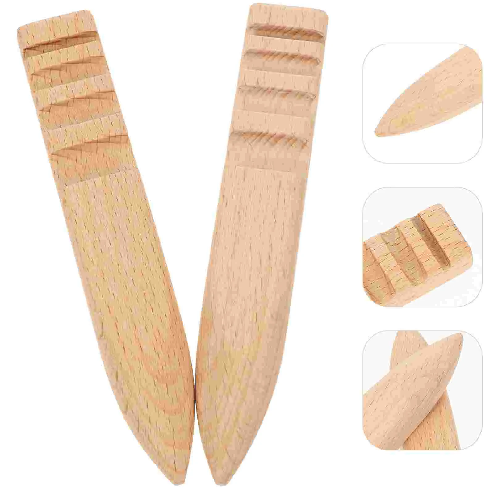 2 Pcs Hardwood Sanding Stick Jewelry Polishing Tool The Tools Leatherworking Supplies Sliver Kit Burnishing Polisher