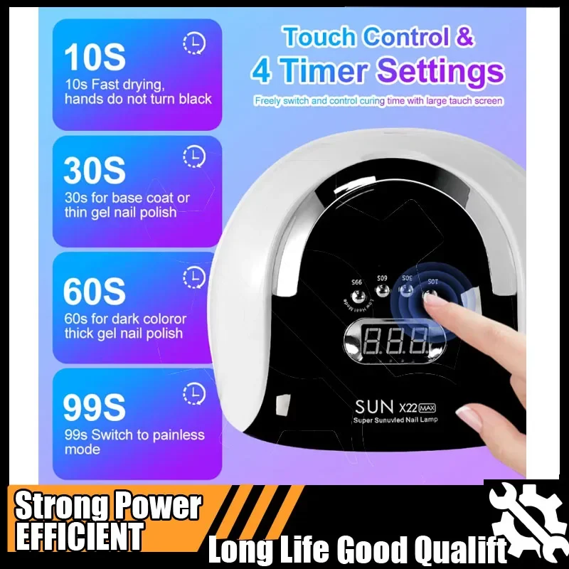 Hot 72 LED Nail Art Lampada Strumento LED UV Essiccatore per unghie Macchina per nail art per polimerizzare la luce per unghie con smalto gel con strumenti sensore automatico