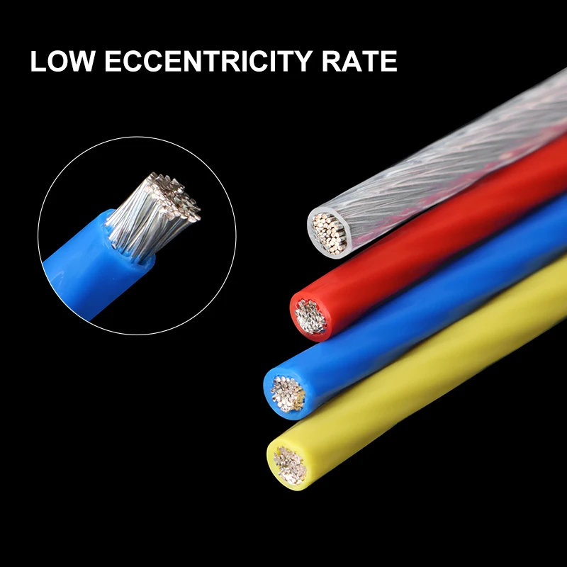 1~100m Clear Sq 0.06 ~ 10mm Silver Plated Coppe Cable FEP Insulated HiFi Audio Speaker Headphone High Temperature Electric Wires