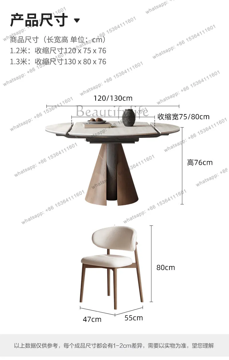 zj.Decoration Nordic Dining Tables Modern Design High Marble Kitchen Dining Tables Round Home Modern Mesas De Comedor Furniture