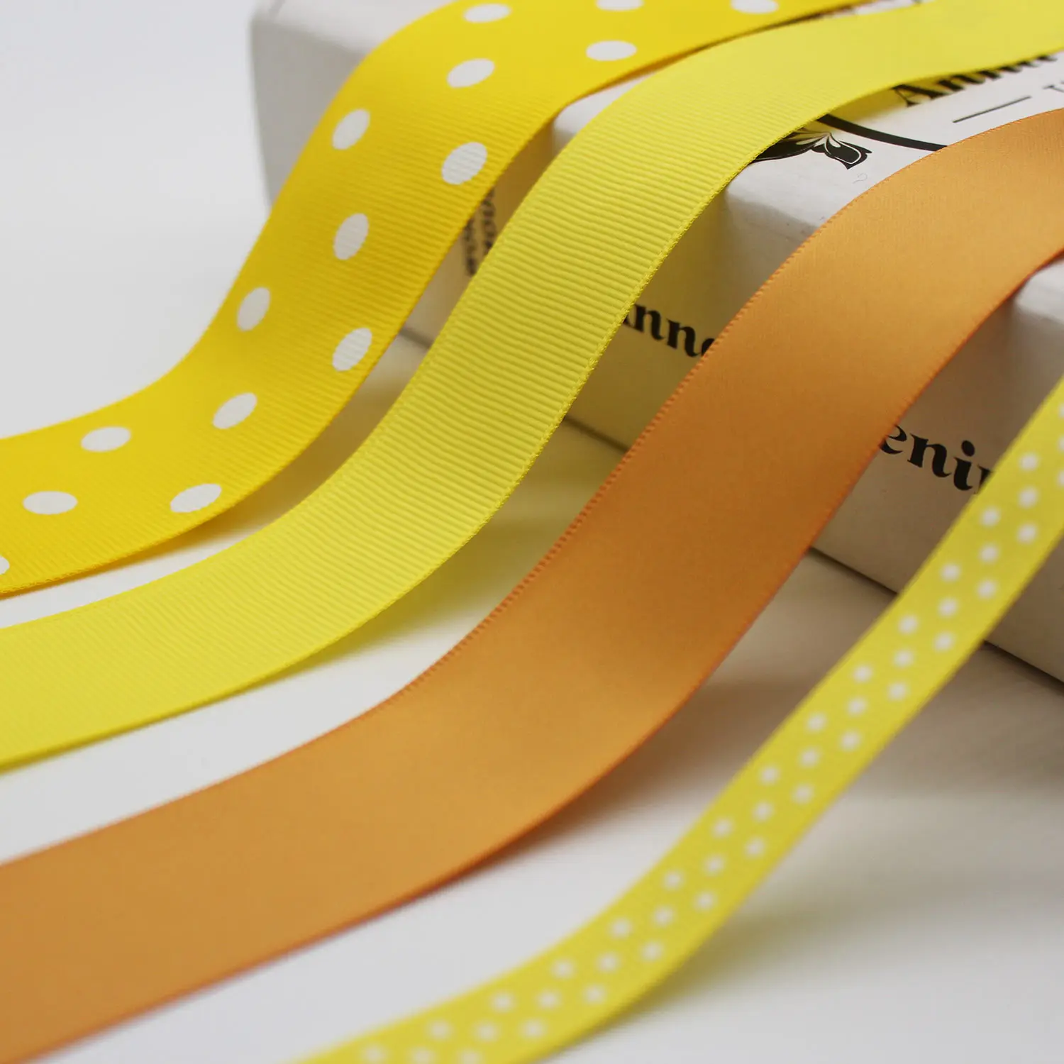 5 Meters Yellow Grosgrain Satin Velvet Ribbon Wedding Christmas Party Decoration HairBow DIY 10 16  25  38 MM