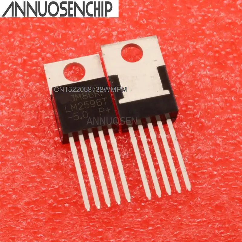 10PCS New and Original IC  LM2596 LM2596T TO-220 3A 5V ADJ 3.3V 12V LM2596T-5.0 LM2596T-ADJ LM2596T-3.3 LM2596T-12