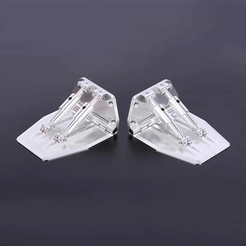 Un par de aletas de ajuste ajustables de alta calidad 68*57*30mm aletas de ajuste de aleación de aluminio CNC para barco modelo Nitro Gas RC