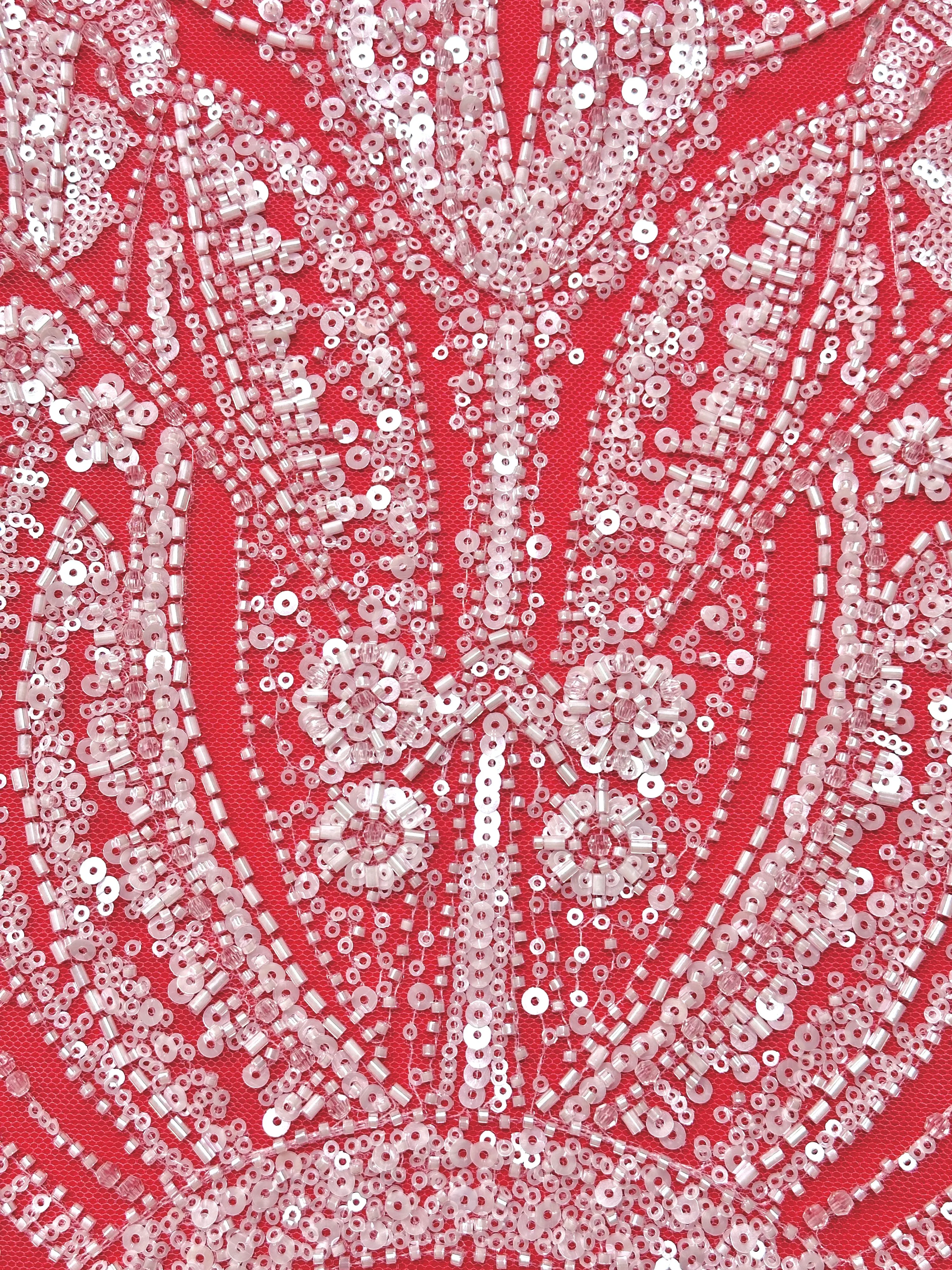 Abito da sposa di fascia alta di colore bianco pizzo pesante fatto a mano con perline paillettes tessuto tulle francese nigeriano per abito da sposa