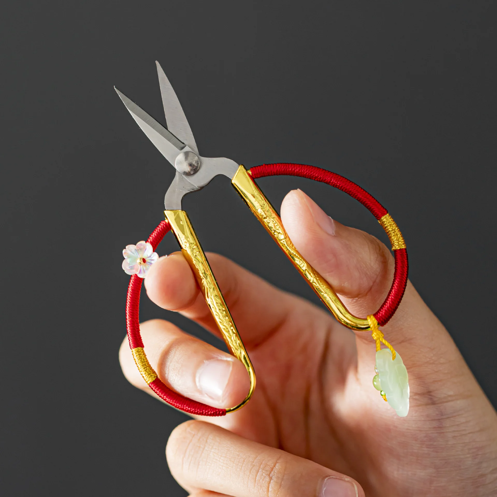 Stainless Steel Mini Multi functional Tea Bag Scissors Vintage Embroidery Scissors Handicraft Scissors Tea Set Accessories