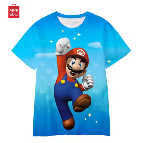 Kawaii Super Sonic T Shirt Cartoon Game Short Sleeve Boys Girls Harajuku T-Shirt Kids Tshirts Funny Tees Tops Children Clothing