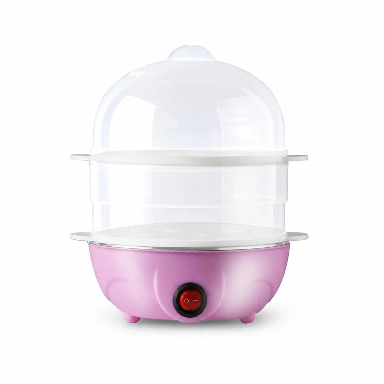 Countertop Egg Cooker with Transparent Trays 350W Electric Egg Steamer Electric Steamer with Domed Lid Multi-Function Countertop Egg Cooker with Transparent Trays 350W Electric Egg Steamer Electric Steamer with Domed Lid Multi-Function