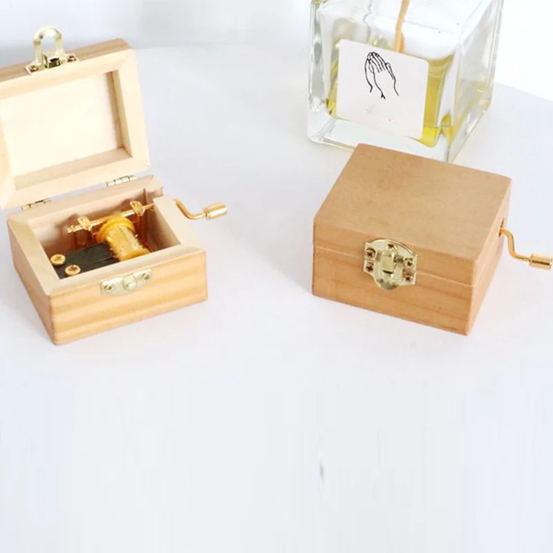 Engraved Music Box Birthday Gift for Mom Custom Music Box with I'll Love You Forever Engraved Wooden Box Music Box