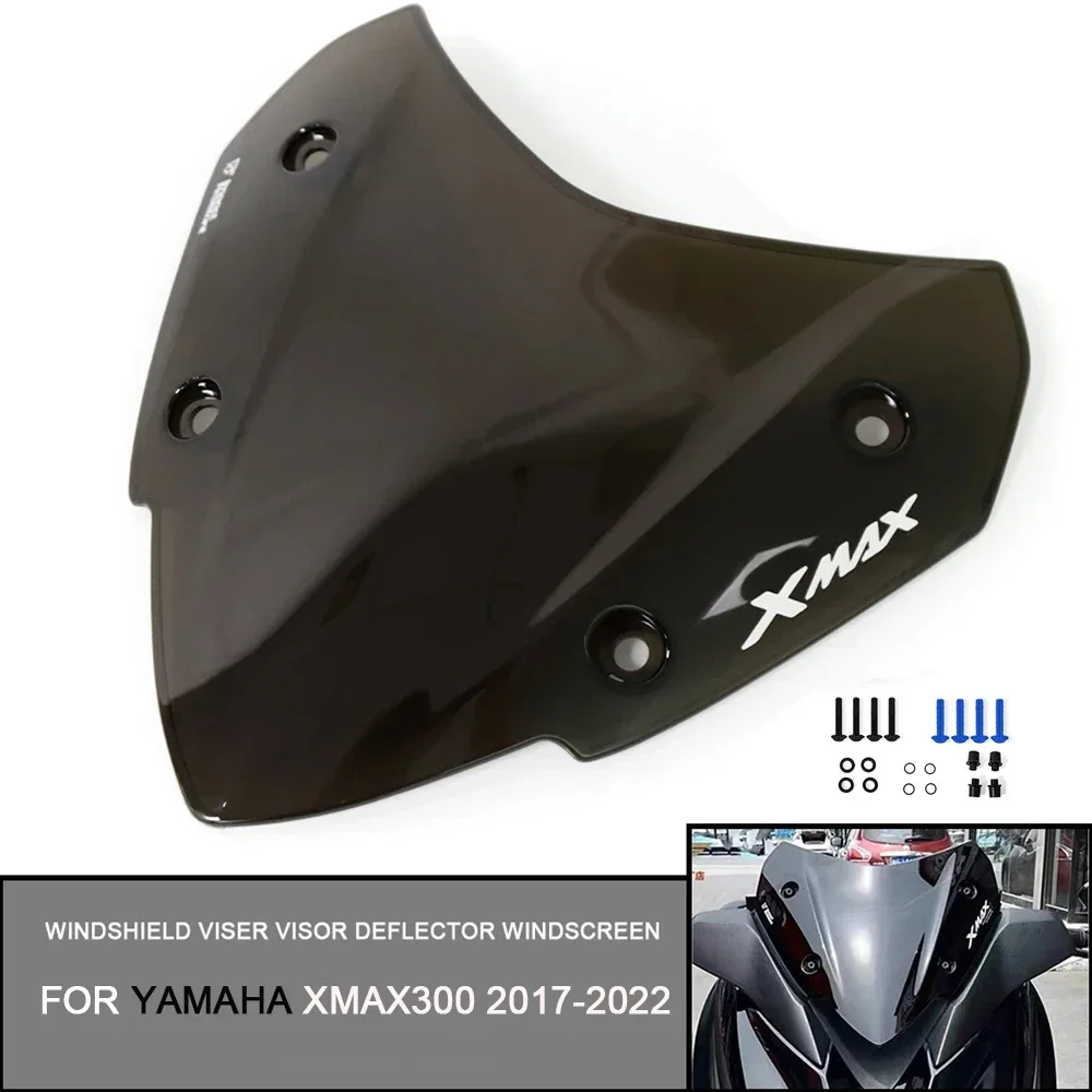 

For YAMAHA XMAX300 X-MAX300 2017-2022 2021 2020 2019 Motorcycle Sport Windshield Viser Visor Deflector WindScreen Wind Deflector