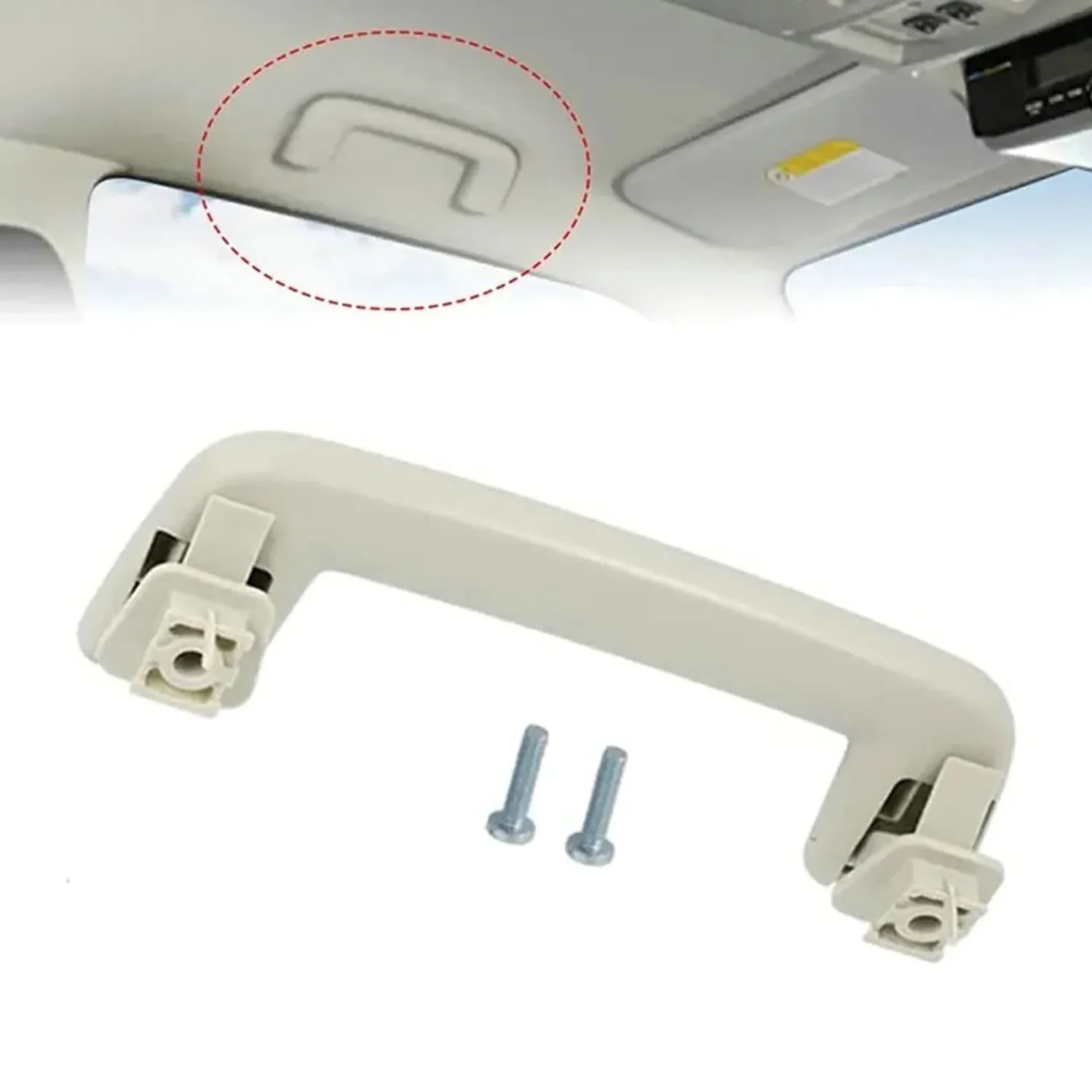 

1Pcs Car Roof Pull Grab Handle Gray Color Replacement UC9P-69-470B36 AB3Z6131406AA For Mazda Bt50 2012-2019 Car Interior Parts