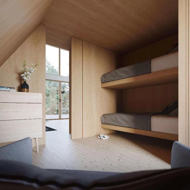 Eco-Friendly Prefab A-Frame Cabin, Fully Assembled Option, for Scenic Spot Café/Store, Quick Installation