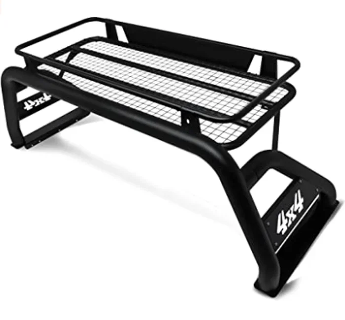 

Aluminum Truck Bed Roll Bar Roof Cargo Rack Assembly