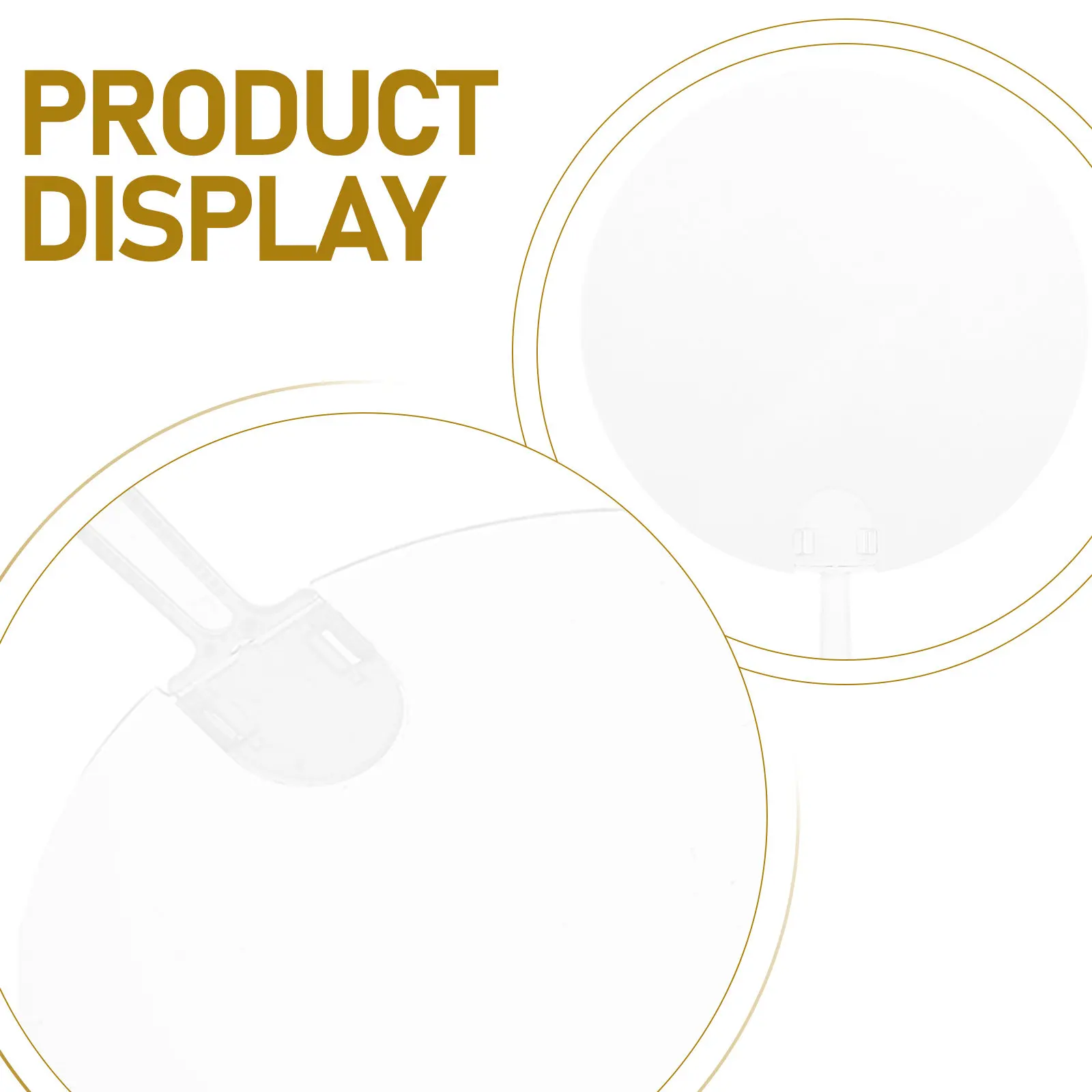 10Pcs Round Clear Blank Hand Fan DIY Graffiti Painting Fan Multipurpose Summer Cooling Decor Craft Handicraft Material