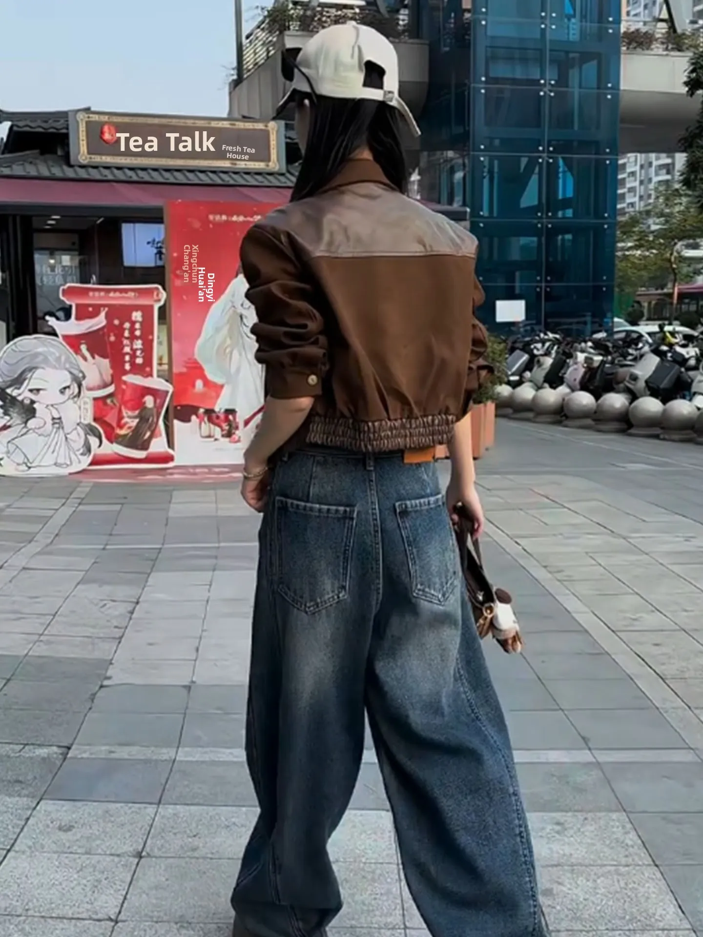 

Женская свободная приталенная блузка в американском ретро-стиле с воротником, коричневая, весна 2026, с эффектом стройности, элитный стиль, женская мода