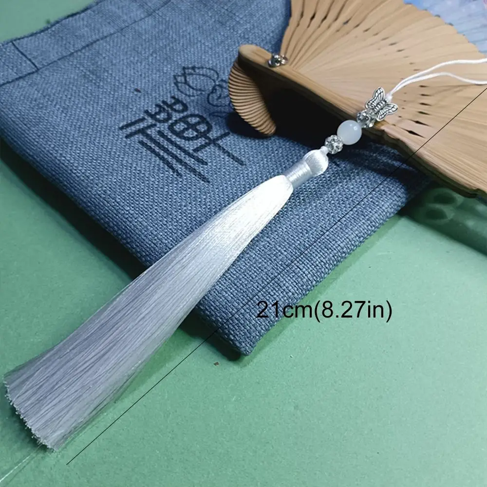 Llavero marcapáginas de la suerte con borlas, manualidades DIY, borla de bendición, llavero de coche, cordón, colgante para teléfono, cadena, fabricación de joyas