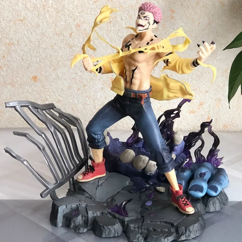 

New Jujutsu Kaisen Ryomen Sukuna Figure 25cm Pvc Action Figures Statue Collection Desktop Toys Ornament Birthday Gift