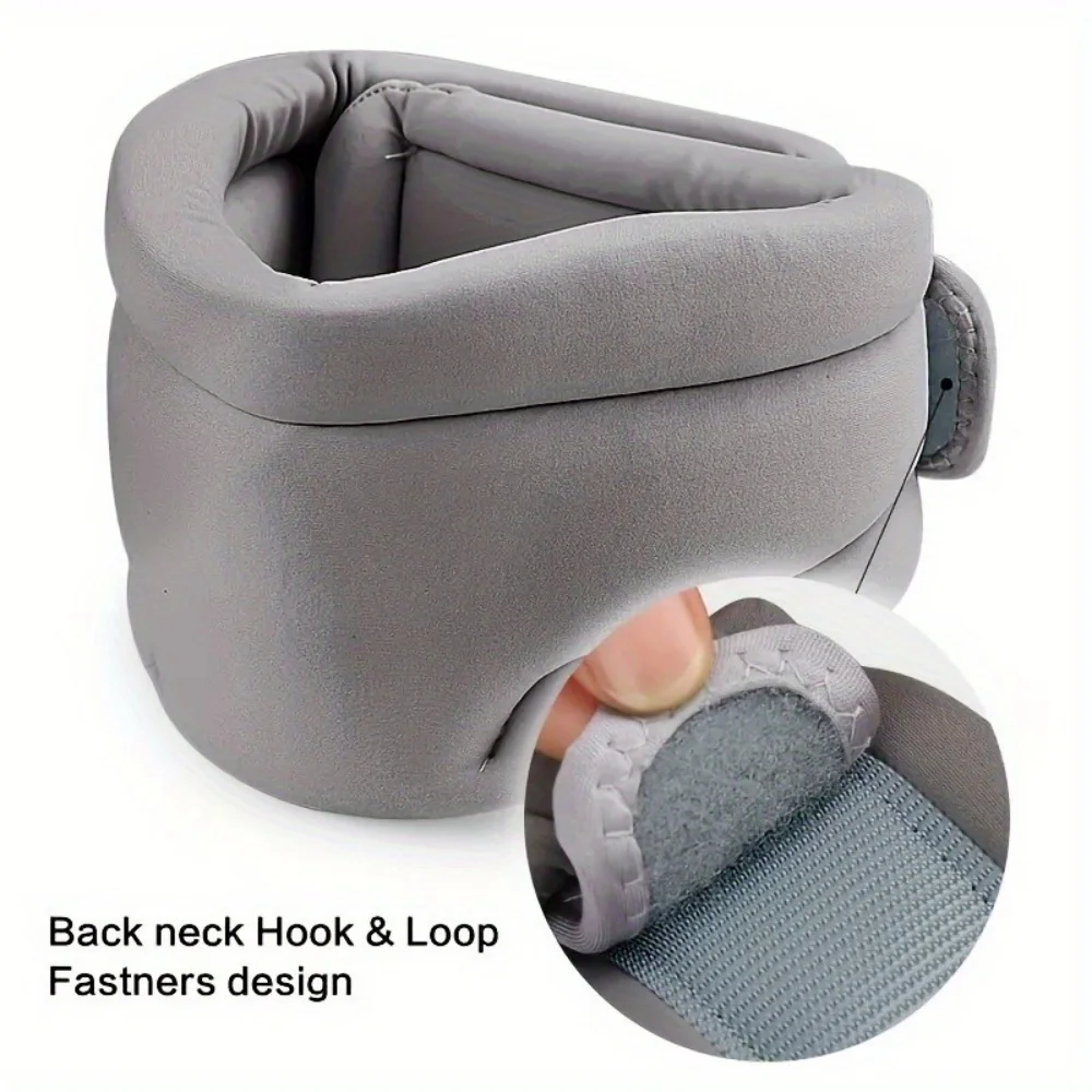 Soft Foam Neck Brace Support Adjustable Braces with Replacement Cover for Home School Office Travel