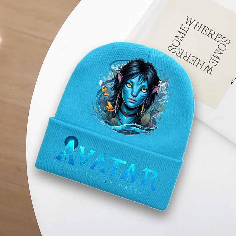 Avatar Fire and Ash Kids Knitted Hats Film Themed Printed Woolly Cap Winter Outdoor Cycling Warm Casual Hat Fashion Beanie Gifts