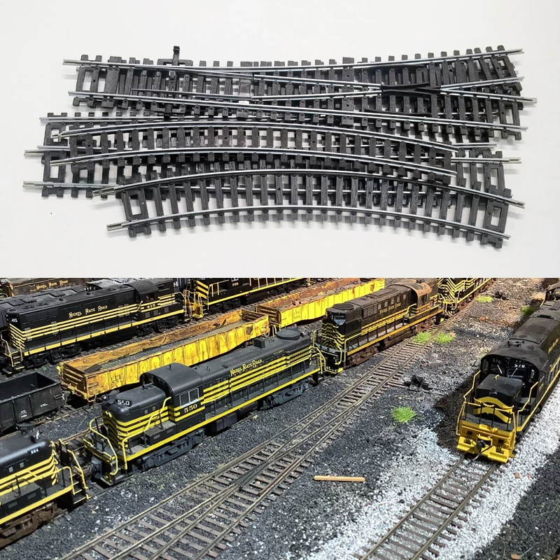 1/87 Ho scale train track model railway track can be powered nickel silver narrow gauge curved track turnout track model