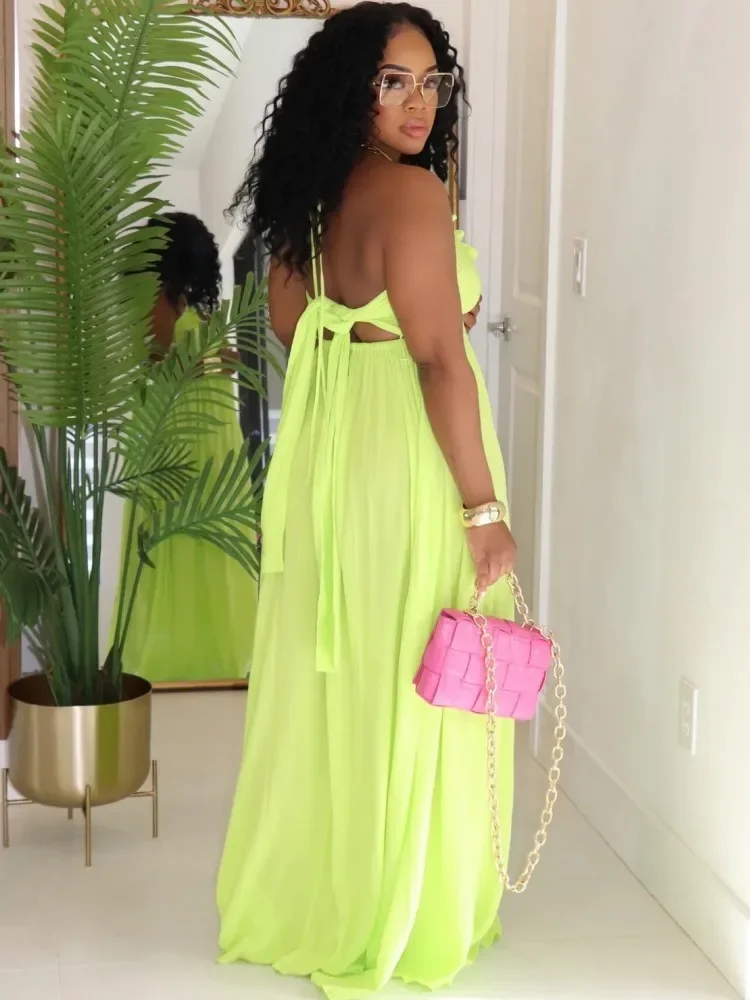 

Женское африканское платье без рукавов с рюшами и v-образным вырезом, облегающая офисная праздничная одежда, сексуальная летне-осенняя одежда для женщин