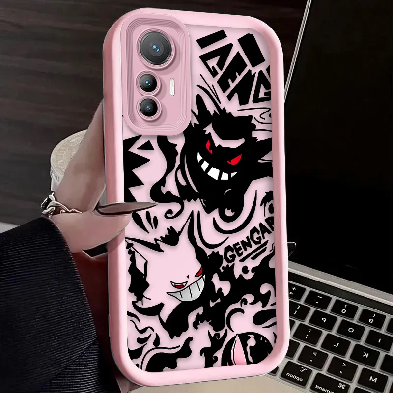 P-Pokemon Gengarเคสโทรศัพท์สําหรับXiaomi Mi 15 Ultra 14 13 12S 12X 11 Lite 5G NE 13T 12T 11T 14T Proซิลิโคนกันกระแทก