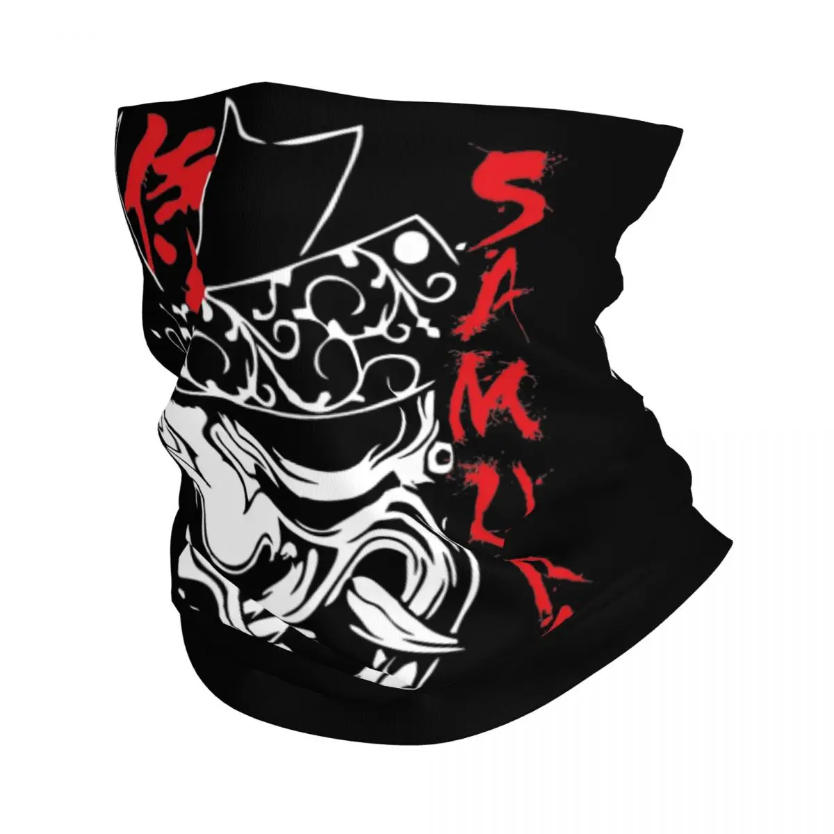 Japanese Samurai Bushido Bandana Neck Gaiter Printed Magic Scarf Multifunctional Balaclava Hiking Unisex Adult Breathable