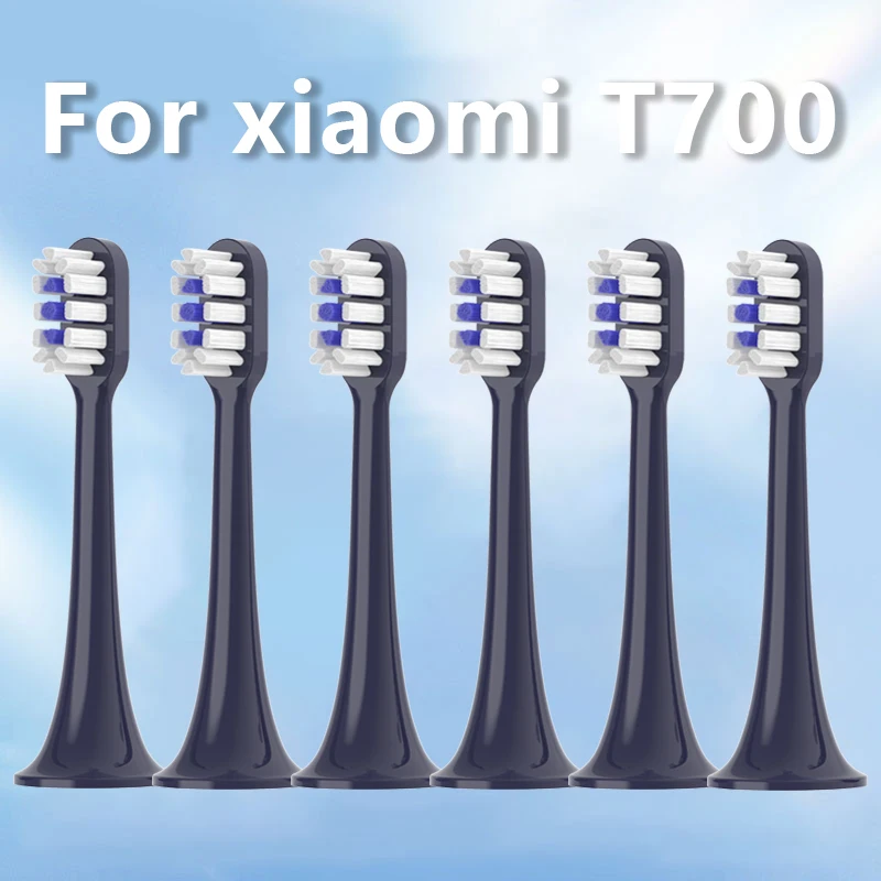 4pcs Replacement Toothbrush Heads for Xiaomi T700 Sonic Electric Toothbrush Soft Bristle Brush Head Oral Cleaning
