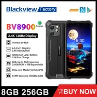 Blackview BV8900 Rugged Machine 16GB 256GB  Thermal Smartphone Android 13 6.5'' Display Helio P90 10000mAh Battery Mobile Phone