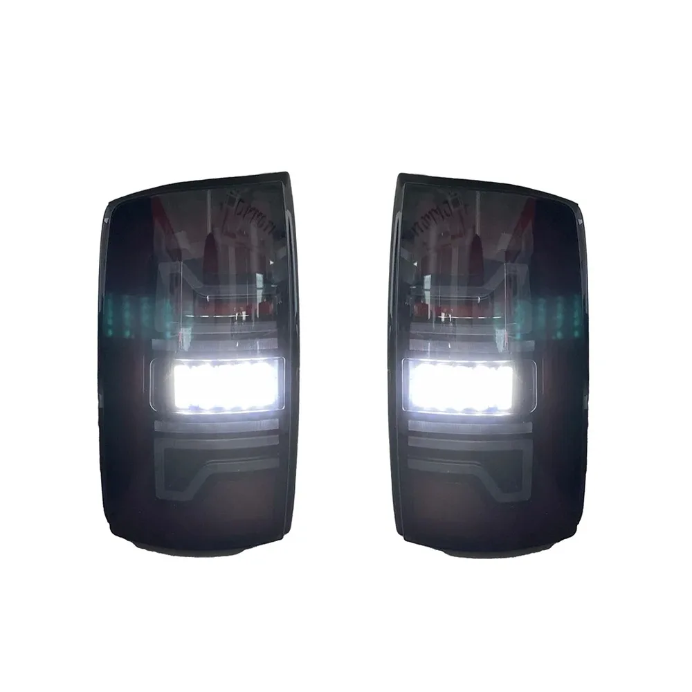 1 Pair Car Exterior LED Taillight For Dodge Ram 1500 2009-2019 Ram 2500 2002-2006 2007-2008 With Yellow Turn Signal Lights