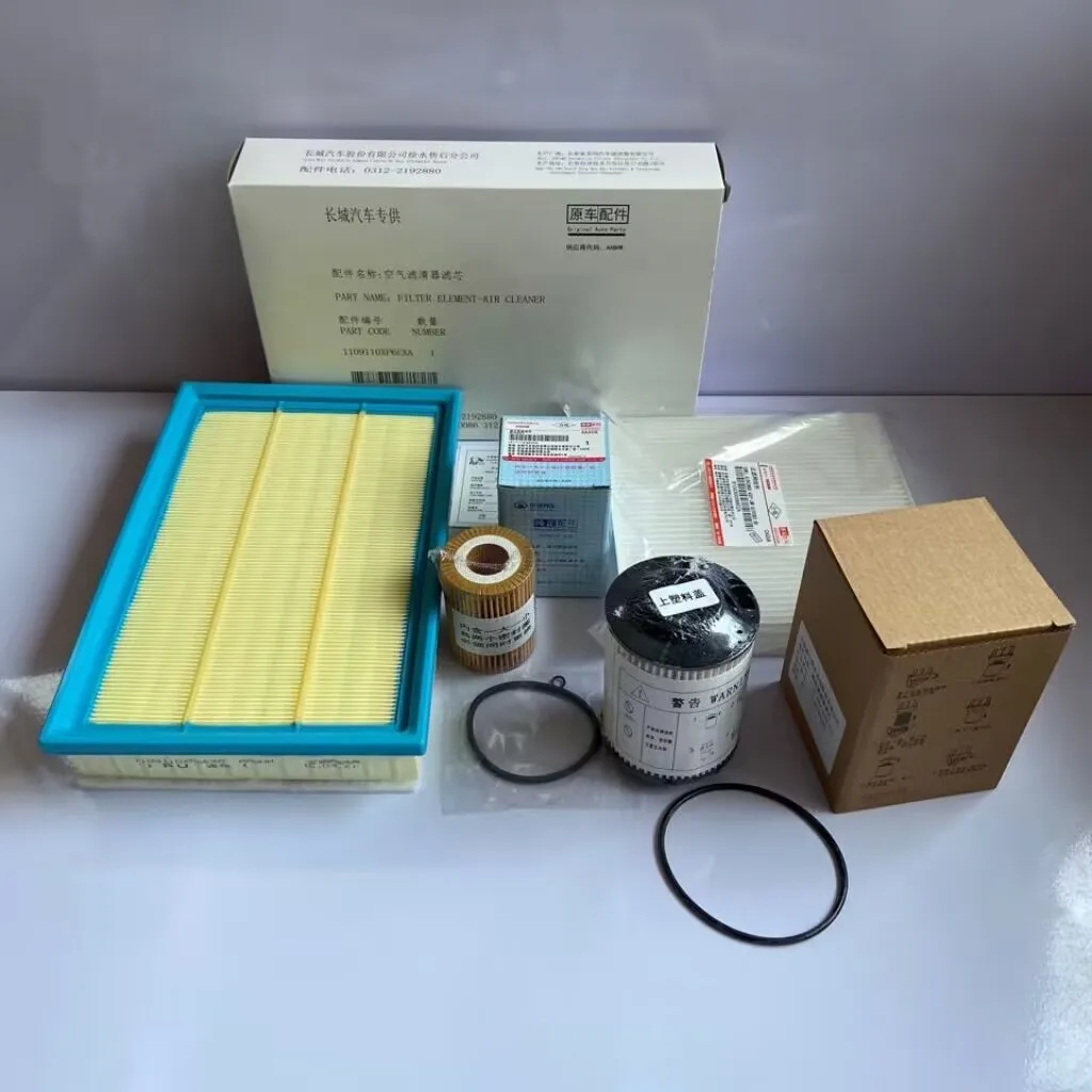 

4pcs/set Original Filter Set for 2019 2020 2021 Great Wall Poer GWM CANNON PAO Air Filter Oil Filter Cabin Filter Diesel filter