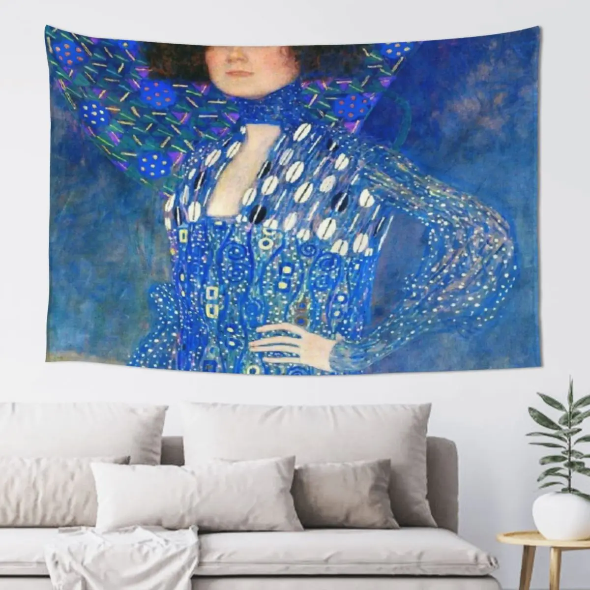 

Gustav Klimt Portrait of Emilie Floge Tapestry Decorations For Your Bedroom Room Decor Aesthetic Decoration For Rooms Tapestry