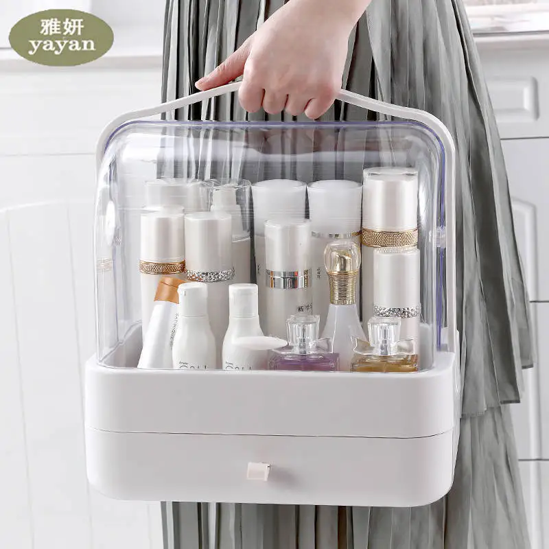 

Desktop cosmetics storage Acrylic cosmetic box Lipstick nail box Transparent cosmetic box Jewelry storage box make up organizer