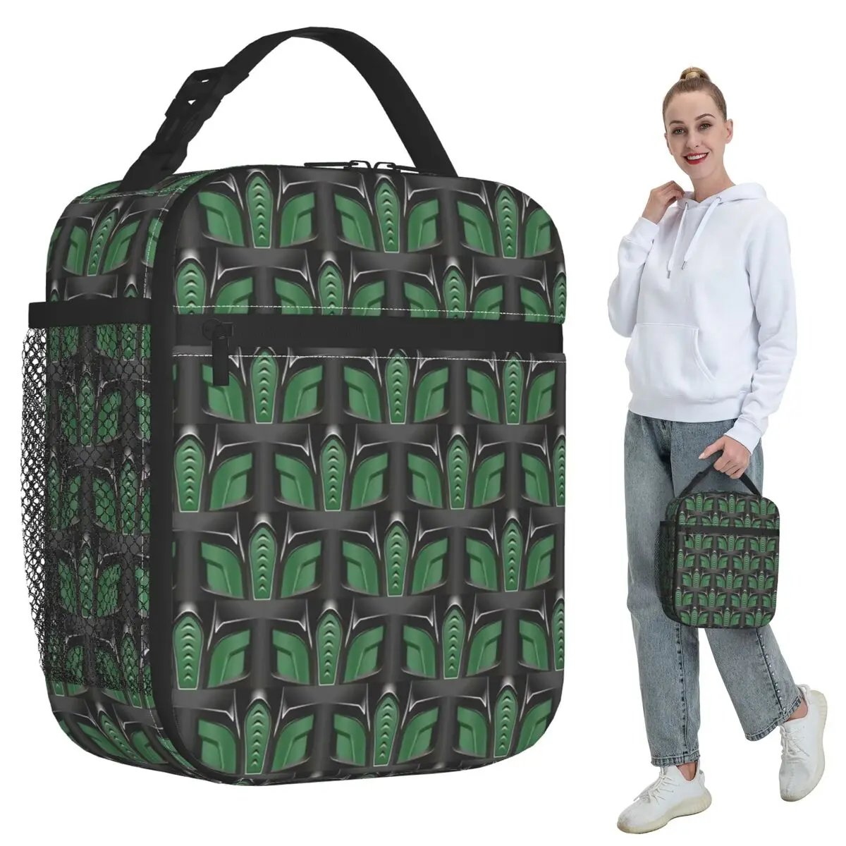 Mortal Kombat Scorpion Sub Zero Ninja Cosplay Bolsa térmica isolada para mulheres, caixa térmica para escritório, caixa térmica para alimentos, caixa para almoço