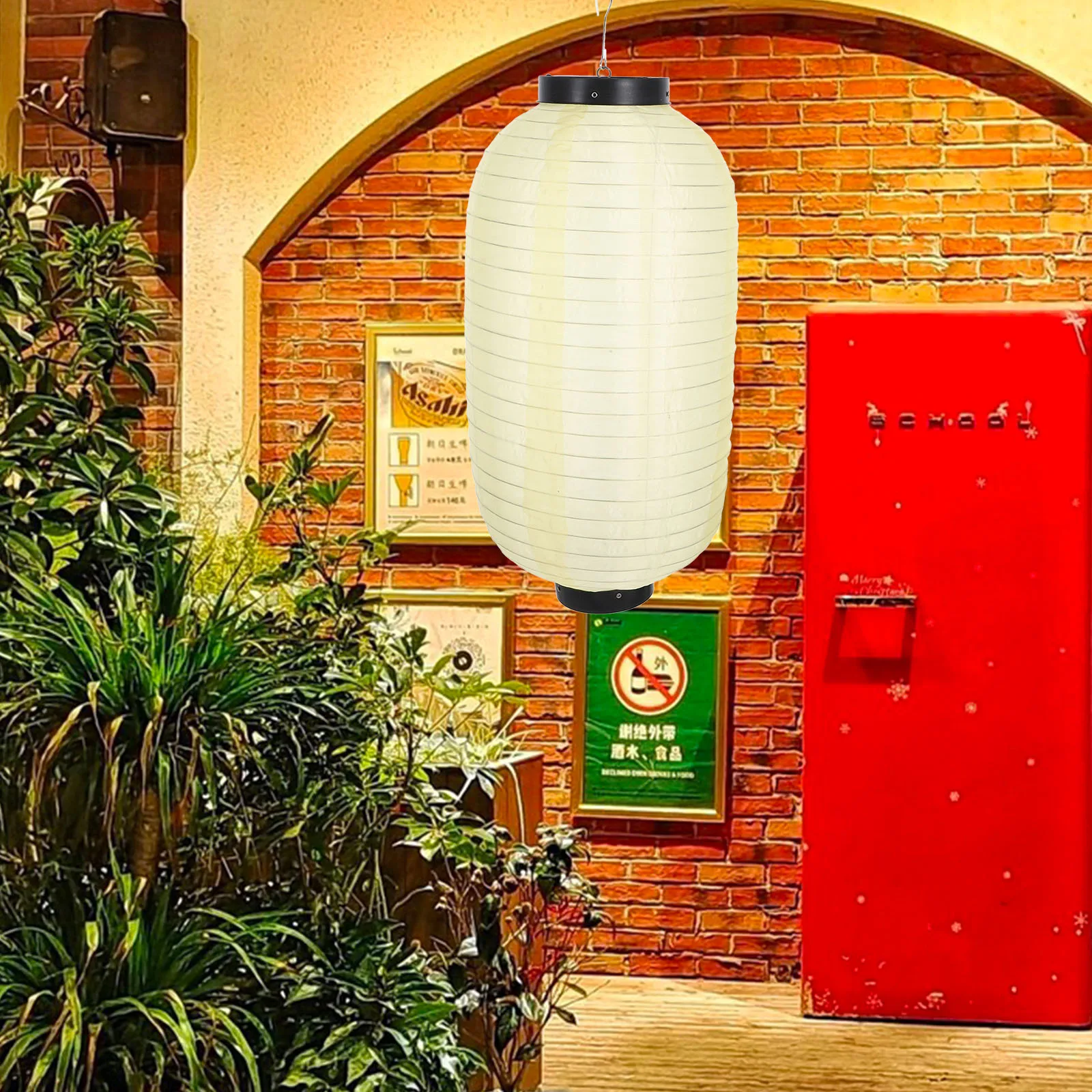 

2 шт. 45X25 см водонепроницаемый шелковый фонарь в японском стиле декоративные подвесные фонарики праздничная столовая домашний ресторан орнамент