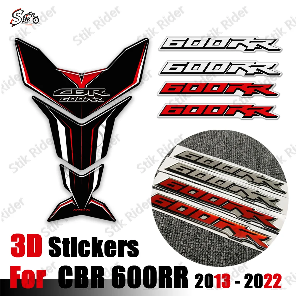 

Motorcycle Fuel Tank Protective Anti-slip Stickers 3D Epoxy resin Sticker For Honda CBR 600RR CBR600RR 2013 - 2022