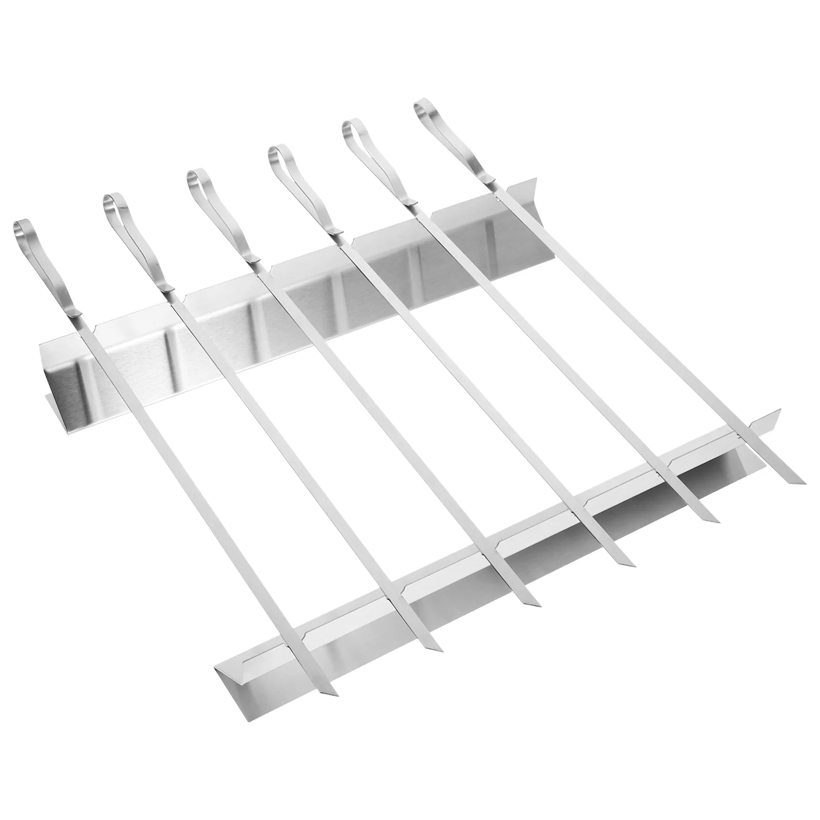 Stainless Steel Grill Barbecue Rack Meat Outdoor Portable Bbq Skewers Racks Camping