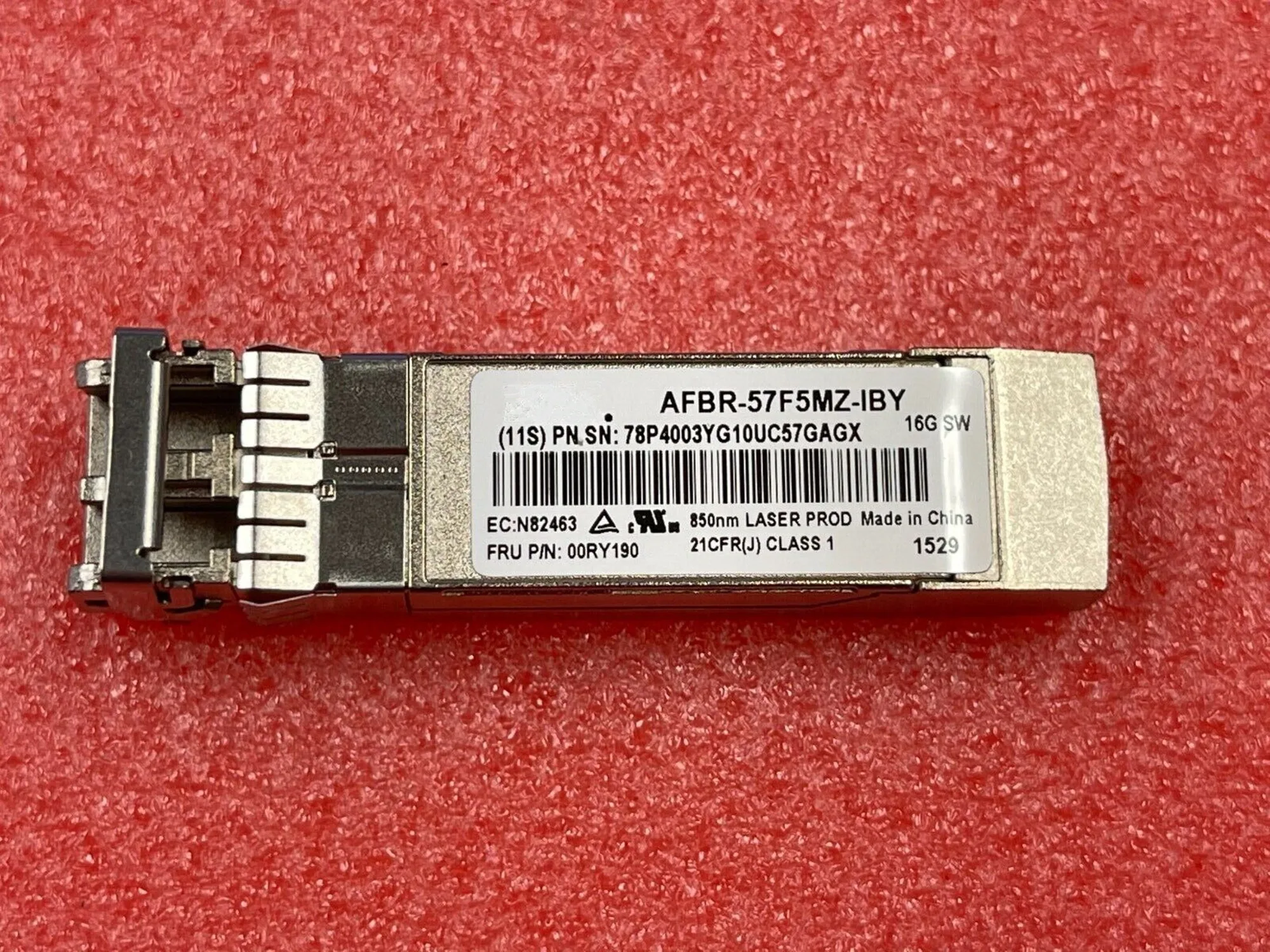 

16G Transceiver Sfp+ AFBR-57F5MZ-IBY 16G FC Fibre Channel SFP+ XCVR-E SW 850nm 78P4003 N82463 16GB Fiber switch