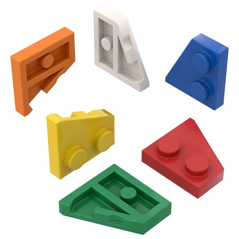10 Stück 24299 Platte 2 x 2 linker Block Moc Zubehör kompatibel mit Ziegel DIY Kinderspielzeug Montageteile