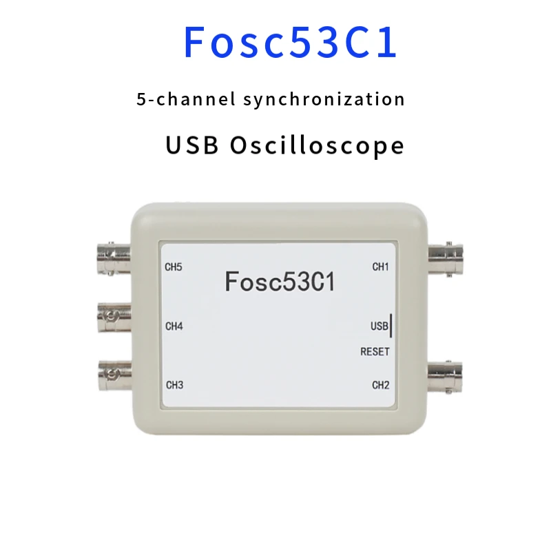 Fosc53C1 1M USB Oscilloscope 5-Channel Synchronous Input Laboratory Electrical Repair Automotive Handheld Oscilloscope