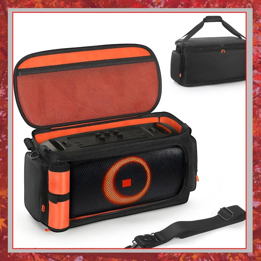 

Портативная сумка для хранения колонок JBL PartyBox On The Go 2, дорожный чехол для переноски, подходит для 3 микрофонов, аксессуары, защитная сумка