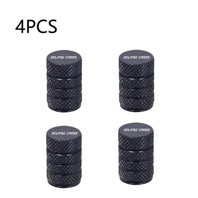For Mitsubishi Eclipse Cross Badge Ralli Art 4PCS Car Wheel Tire Valve Caps Tyre Stem Covers Airdust Waterproof