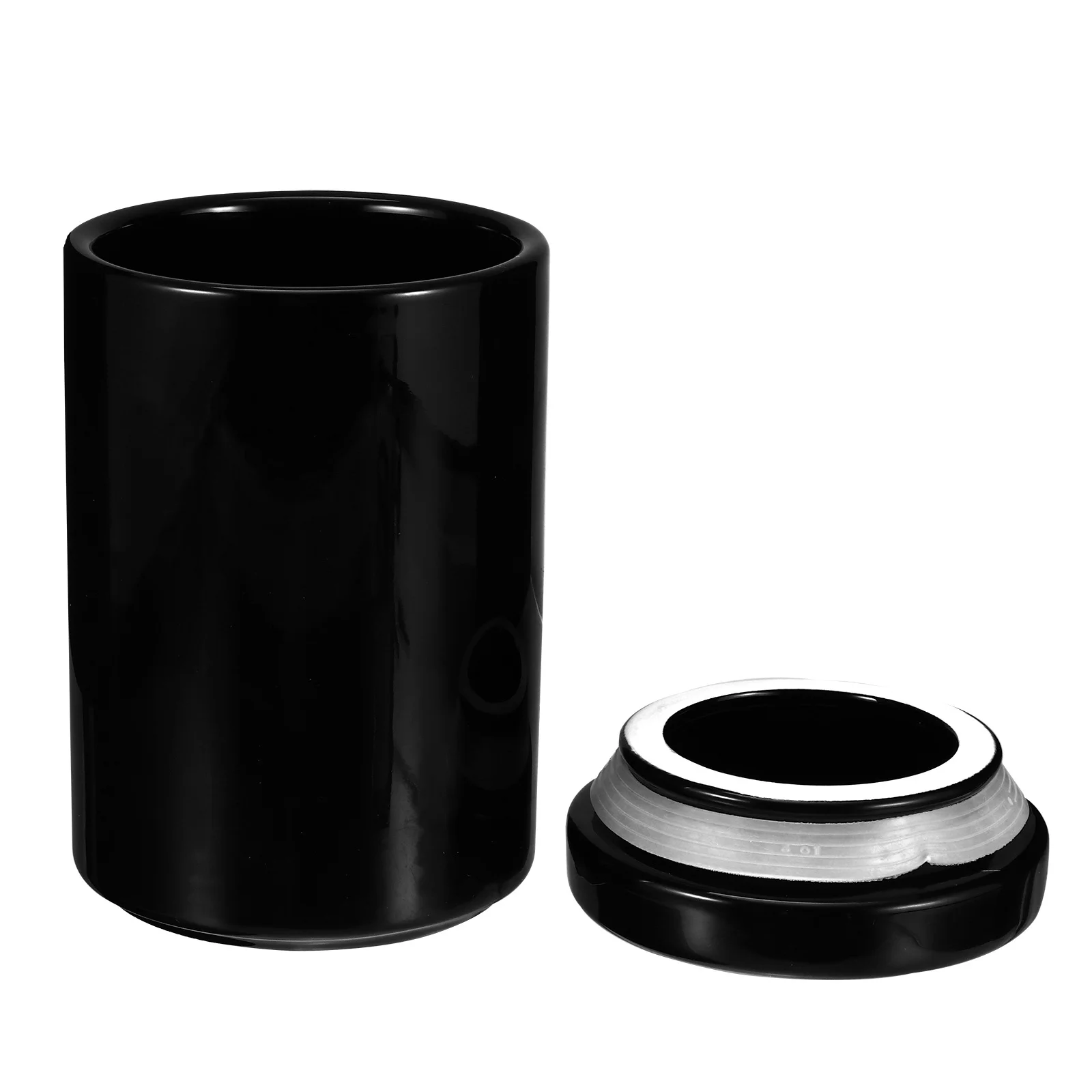 

1Pcs Ceramic Food Storage Jar with Lid Clear High Grade Pot for Grains Beans Nuts Cereals Rice Candy Jar Airtight Kitchen