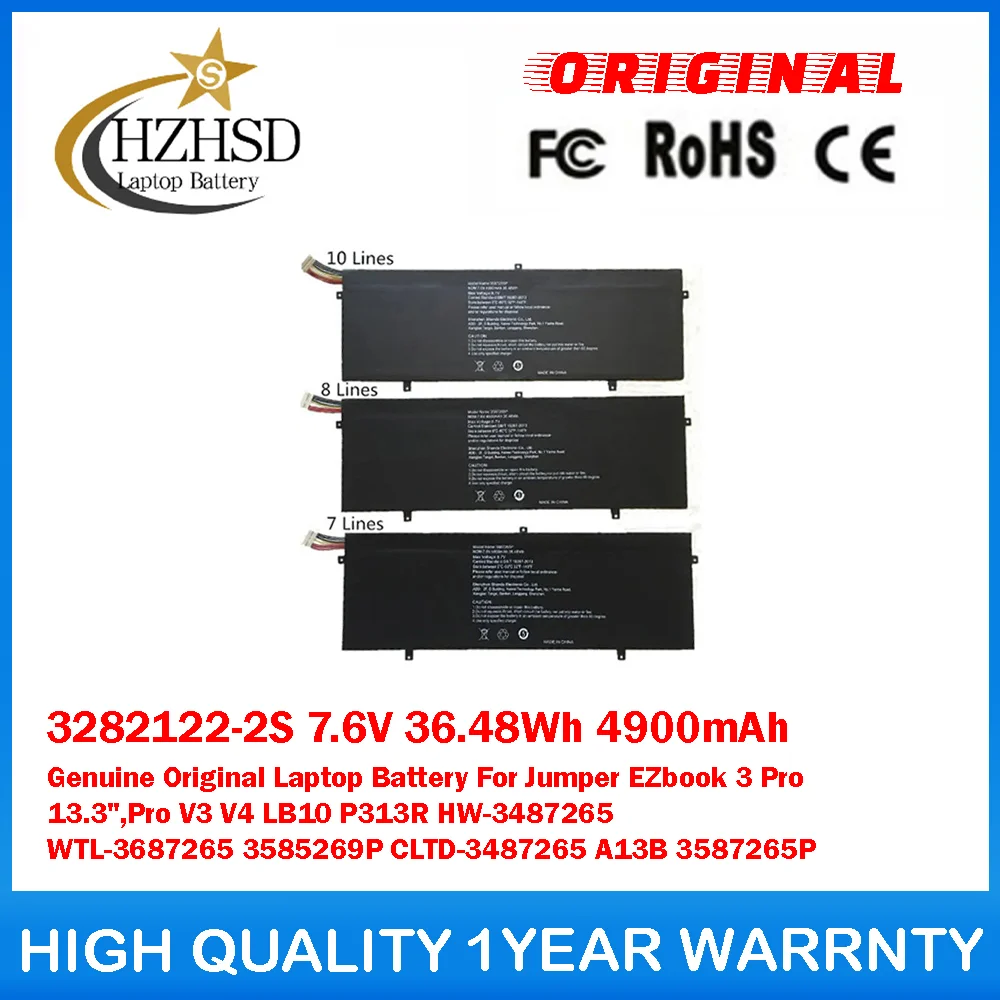 

3282122-2S 7.6V 36.48Wh Genuine Laptop Battery For Jumper EZbook 3 Pro 13.3",Pro V3 V4 LB10 P313R HW-3487265