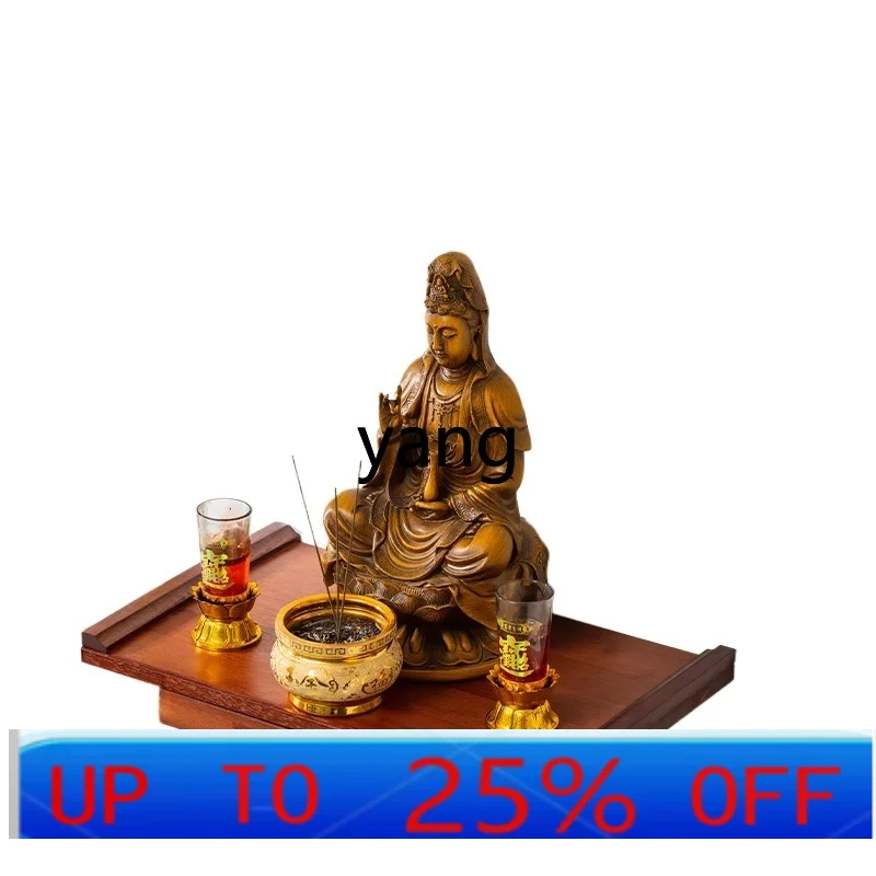 LMMsolid wood casket hanging table Buddhist platform household casket offering table Shrine
